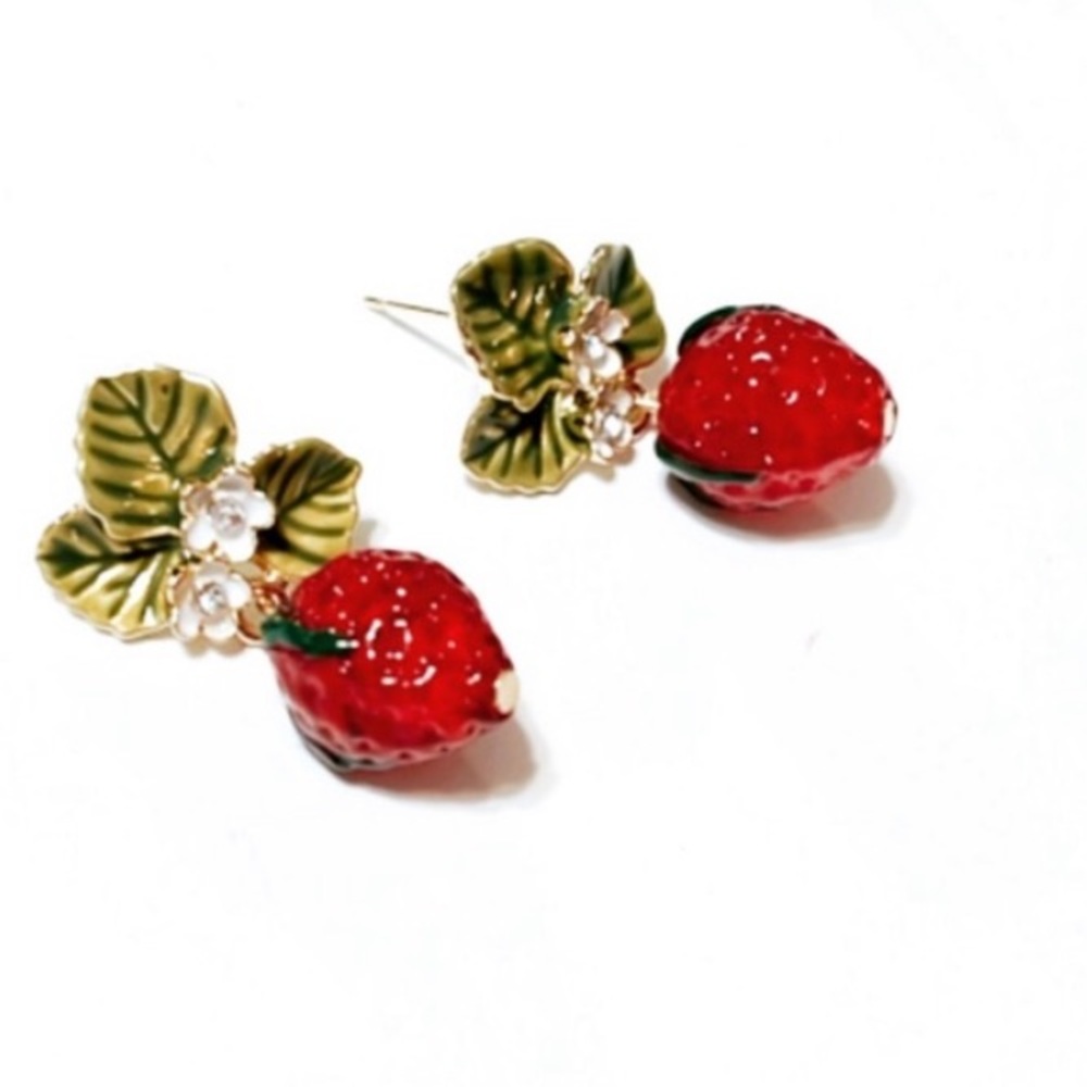 Strawberries 🍓 Statement Earrings
